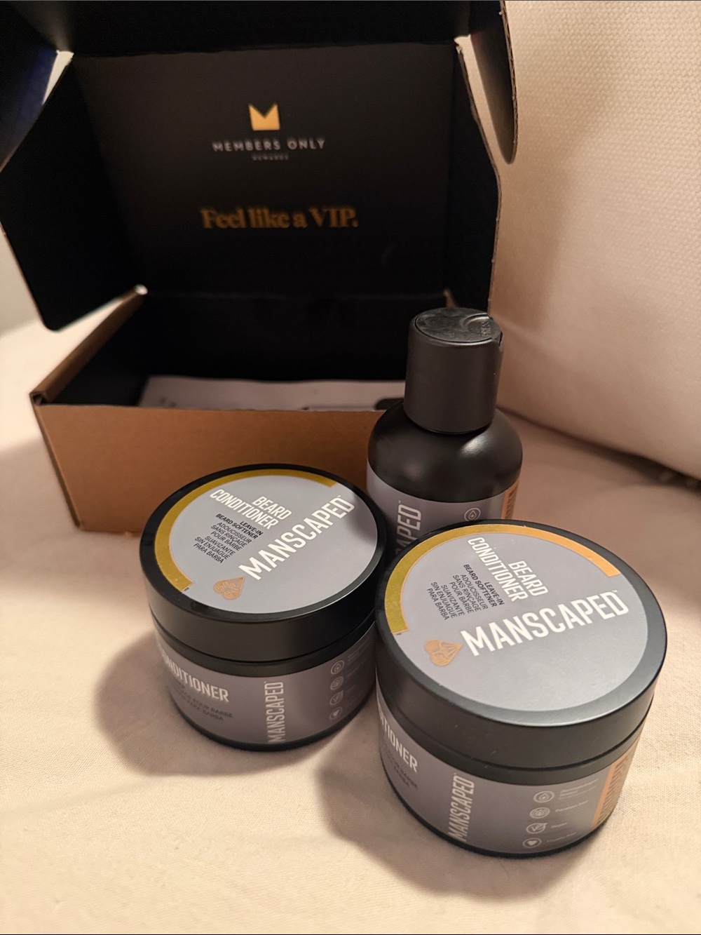 Manscaped Beard Conditioner with shampoo Grooming Set